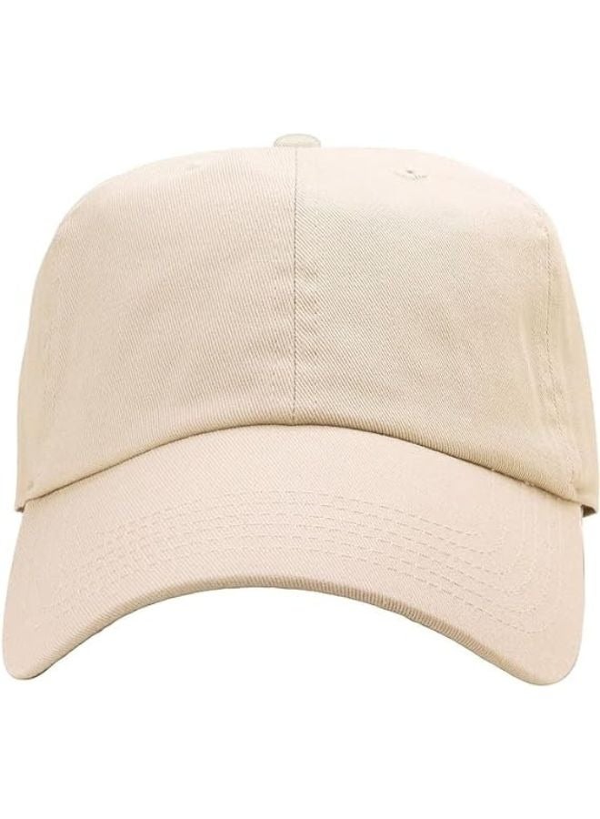 SARAOONT 100% Cotton Putty Baseball Dad Cap - Adjustable Size Hat for Running, Workouts, and Outdoor Activities - Baseball Cap for Men and Women - Image 1