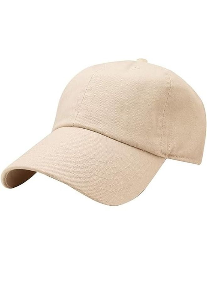 SARAOONT 100% Cotton Putty Baseball Dad Cap - Adjustable Size Hat for Running, Workouts, and Outdoor Activities - Baseball Cap for Men and Women - Image 3