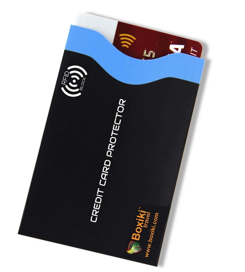 Boxiki travel Boxiki Travel RFID Blocking Sleeves, Set with Color Coding, Navy Blue, Unisex Wallet, Protects Credit Cards and Passports  - Image 4