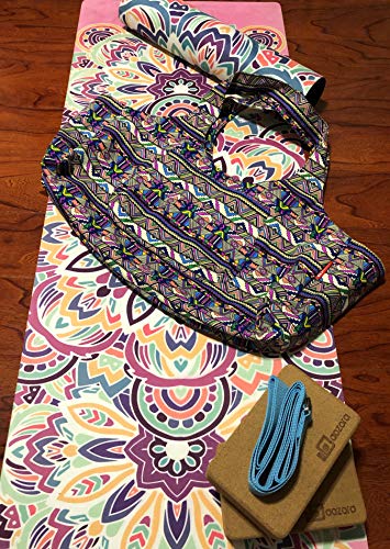 あおぞら(AOZORA) Aozora Yoga Mat Bag Large Yoga Mat Tote Sling Carrier with Pockets Fits Mats with Multi-Functional Storage Pockets Light and Durable (Zuma) - Image 3