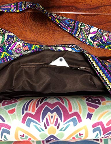 あおぞら(AOZORA) Aozora Yoga Mat Bag Large Yoga Mat Tote Sling Carrier with Pockets Fits Mats with Multi-Functional Storage Pockets Light and Durable (Zuma) - Image 5