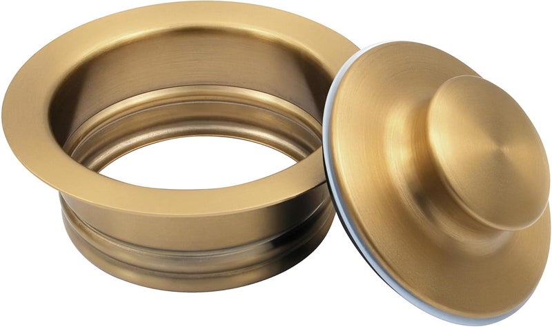 LQS Kitchen Sink Garbage Disposal Flange and Sink Stopper, fit 3-1/2 Inch Standard Sink Drain Hole Color Golden - Image 5