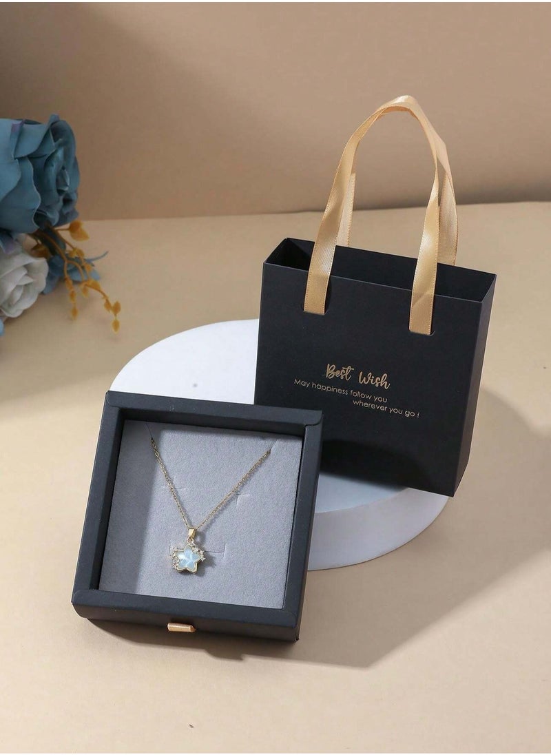 A Simple Necklace With A Blue Star Design With A Box And Bag, Suitable For Gifts And Occasions. - pzsku/Z7C733AE9A7BB3E6AE682Z/45/_/1733324900/707530bb-262f-493c-9215-88fb69ecd035