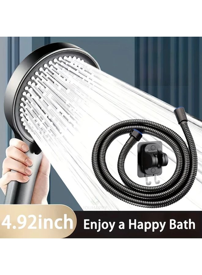 نظام دش أمطار أسود 6 في 1 مع دش يدوي مزدوج - Image 1