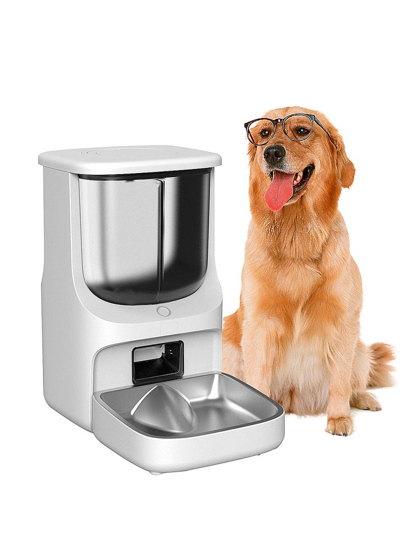 كيدل وحدة تغذية القطط بسعة كبيرة 5 لتر، وحدة تغذية الكلاب الذكية، حاوية حبوب مزدوجة، وحدة تغذية الحيوانات الأليفة الأوتوماتيكية - Image 1