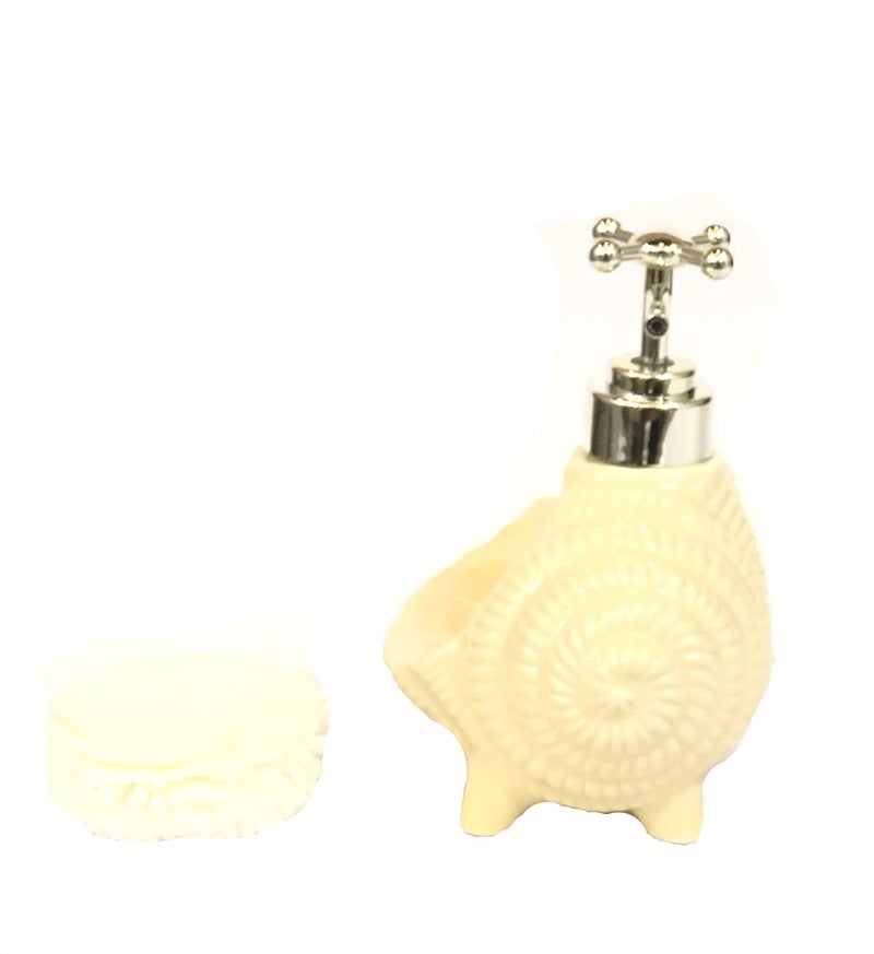 Go Hooked Go Hooked Stylish Designer Ceramic Soap Dispenser for Bathrooms (Yellow)  - Image 2