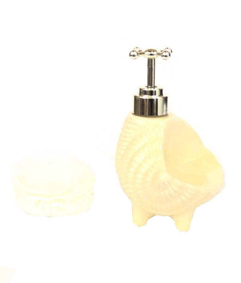 Go Hooked Go Hooked Stylish Designer Ceramic Soap Dispenser for Bathrooms (Yellow)  - Image 4