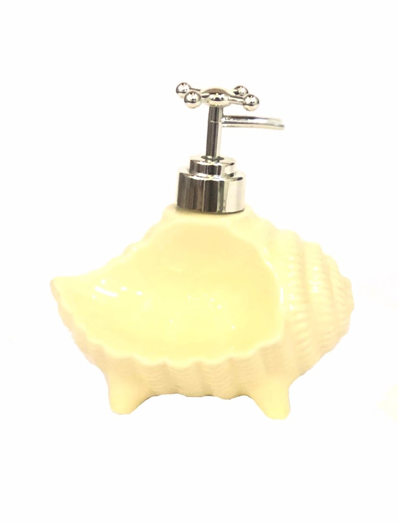 Go Hooked Go Hooked Stylish Designer Ceramic Soap Dispenser for Bathrooms (Yellow)  - Image 1