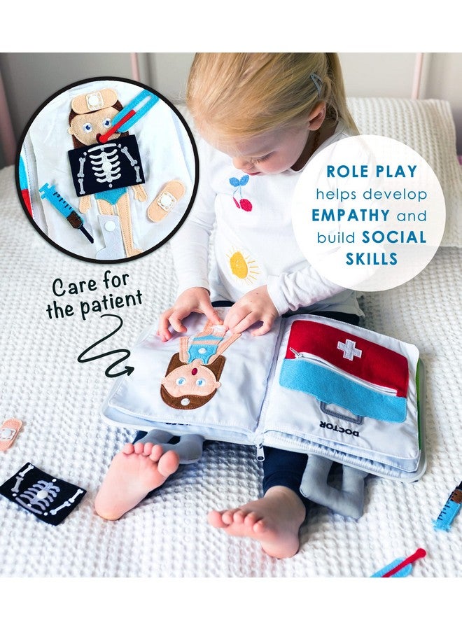 كيوريس كولومبوس كتاب كولومبوس الفضولي الهادئ المصنوع من القماش - كتاب مليء بالنشاط للأطفال الصغار من سن 3 إلى 5 سنوات - ألعاب سفر للأطفال الصغار على شكل طائرة - كتب أنشطة ما قبل المدرسة من مونتيسوري - ممتعة وتعليمية للأطفال الصغار - Image 5