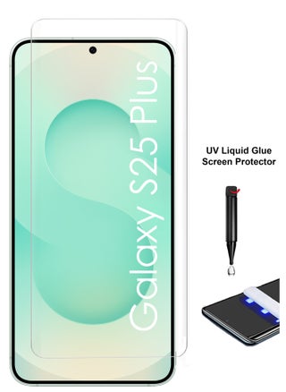 For Samsung Galaxy S25 Plus Screen Protector – UV Liquid Glue Full Screen Edge to Edge Tempered Glass Screen Protector, High Transparency, Delicate Touch, Anti-Explosion, Smooth Arc Edges. - pzsku/Z7C735993E95D0A62E1CDZ/45/1748075544/c48ac35c-6afc-4af4-90f3-fa555ef96bba
