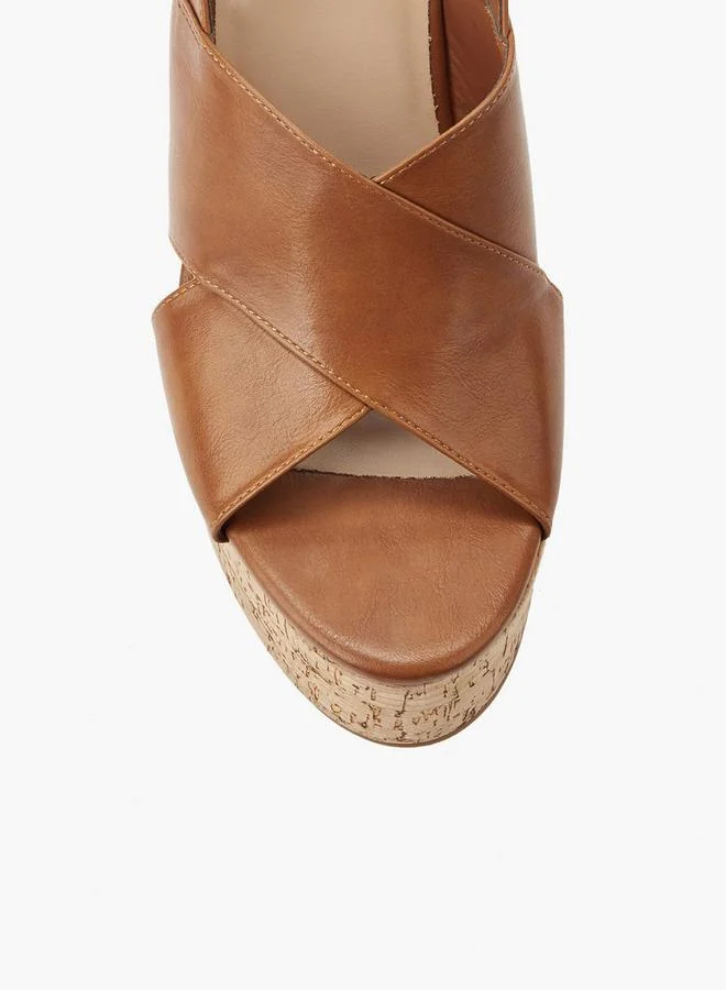 Surestep TAN Women Wedge Heel Sandals for Women | Best Price UAE