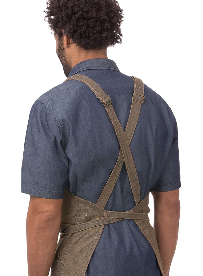 شيف وركس مريلة عمل متعددة الاستخدامات للجنسين من Uptown Cross Back للبالغين - Image 3