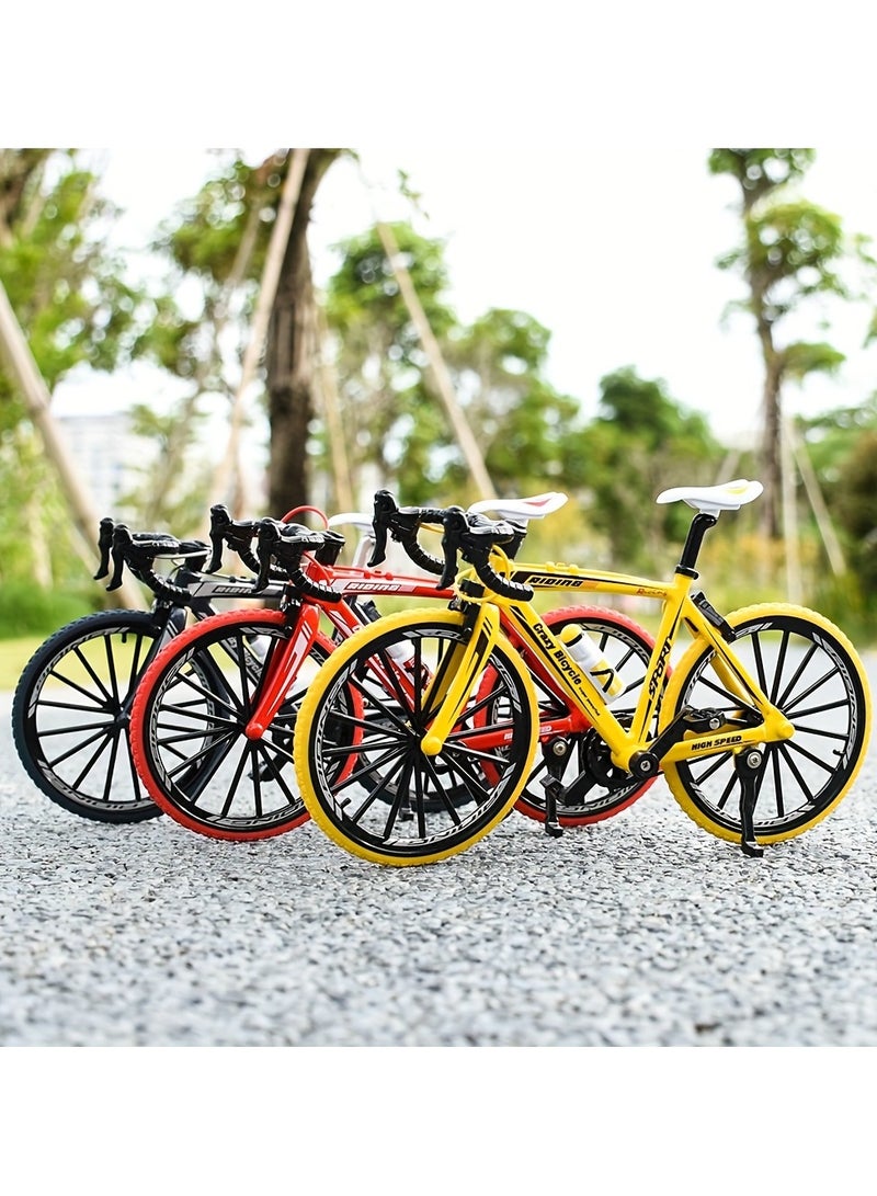 1:8 Scale Die-Cast Metal Mountain Bike Model - Weatherproof, Push-Powered Racing Collectible for Adults - Ideal Gift for Birthday, etc. - Image 4