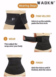 Waist Belt, Wrap Waist Trainer for Women, Tummy Wrap Waist Trimmer Belt Slimming Body Shaper Women Waist Bandage Wrap Trimmer Belt Waist Trainer Shaper wear Tummy Control Slimming Fat Burning - pzsku/Z7C737951903E9465BFE3Z/45/_/1702028230/3fb7c379-5cd3-49c7-b2d7-1805df952769