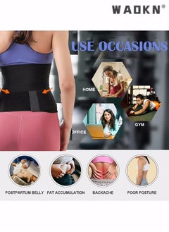 Waist Belt, Wrap Waist Trainer for Women, Tummy Wrap Waist Trimmer Belt Slimming Body Shaper Women Waist Bandage Wrap Trimmer Belt Waist Trainer Shaper wear Tummy Control Slimming Fat Burning - pzsku/Z7C737951903E9465BFE3Z/45/_/1702028249/10025fb4-150f-4bc8-8eaf-50a3263542d6