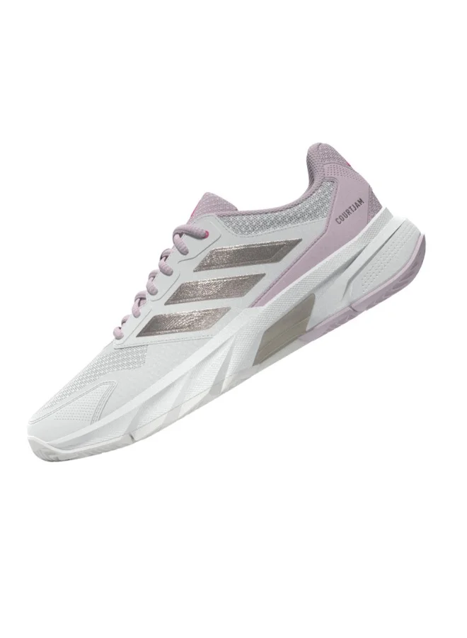 Adidas Courtjam Control 3 W White Tennis Shoes For Women