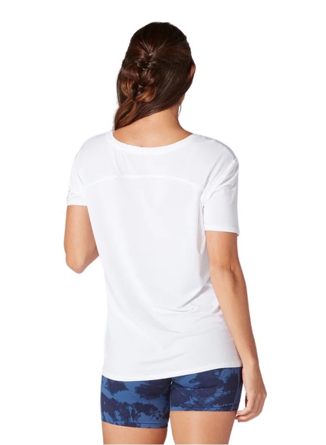 Tavi Everyday V-Neck Tee White - Image 2