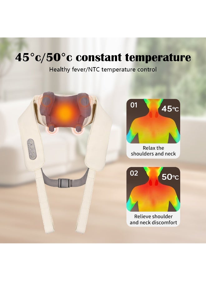 Meishida Electric Neck and Shoulder massager with Heating Function, Kneading Neck Massager, Wireless Back Massager to Relieve Muscle Pain - Image 5