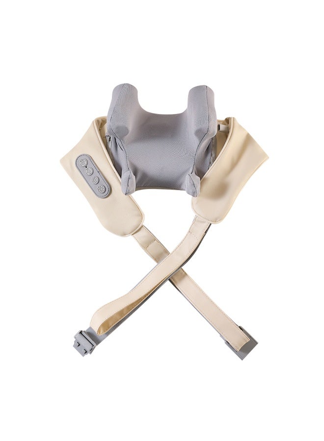 Meishida Electric Neck and Shoulder massager with Heating Function, Kneading Neck Massager, Wireless Back Massager to Relieve Muscle Pain - Image 1