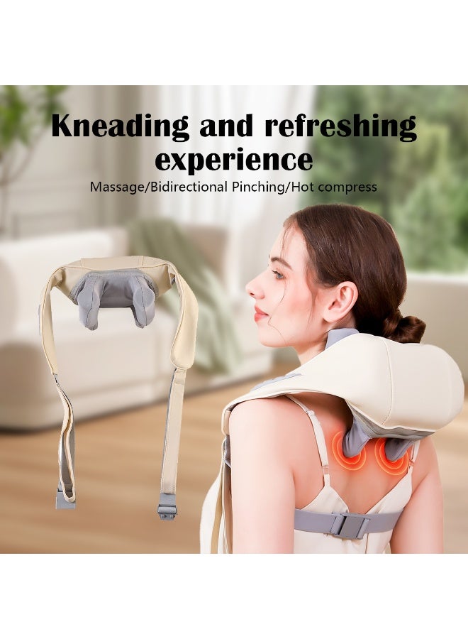 Meishida Electric Neck and Shoulder massager with Heating Function, Kneading Neck Massager, Wireless Back Massager to Relieve Muscle Pain - Image 2