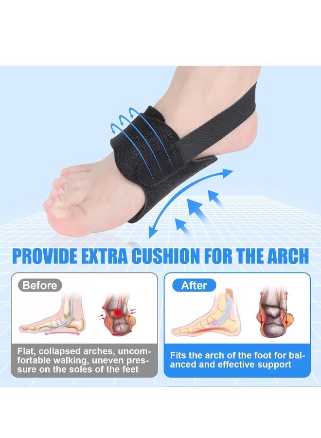 Women Arch Support Plantar Fasciitis: Men Feet Heel Fascitis Pain Relief Bandage - Upgraded Elastic Stretch Adjustable Ankle Brace With Gel Pad for Flat Feet High And Fallen - Image 4