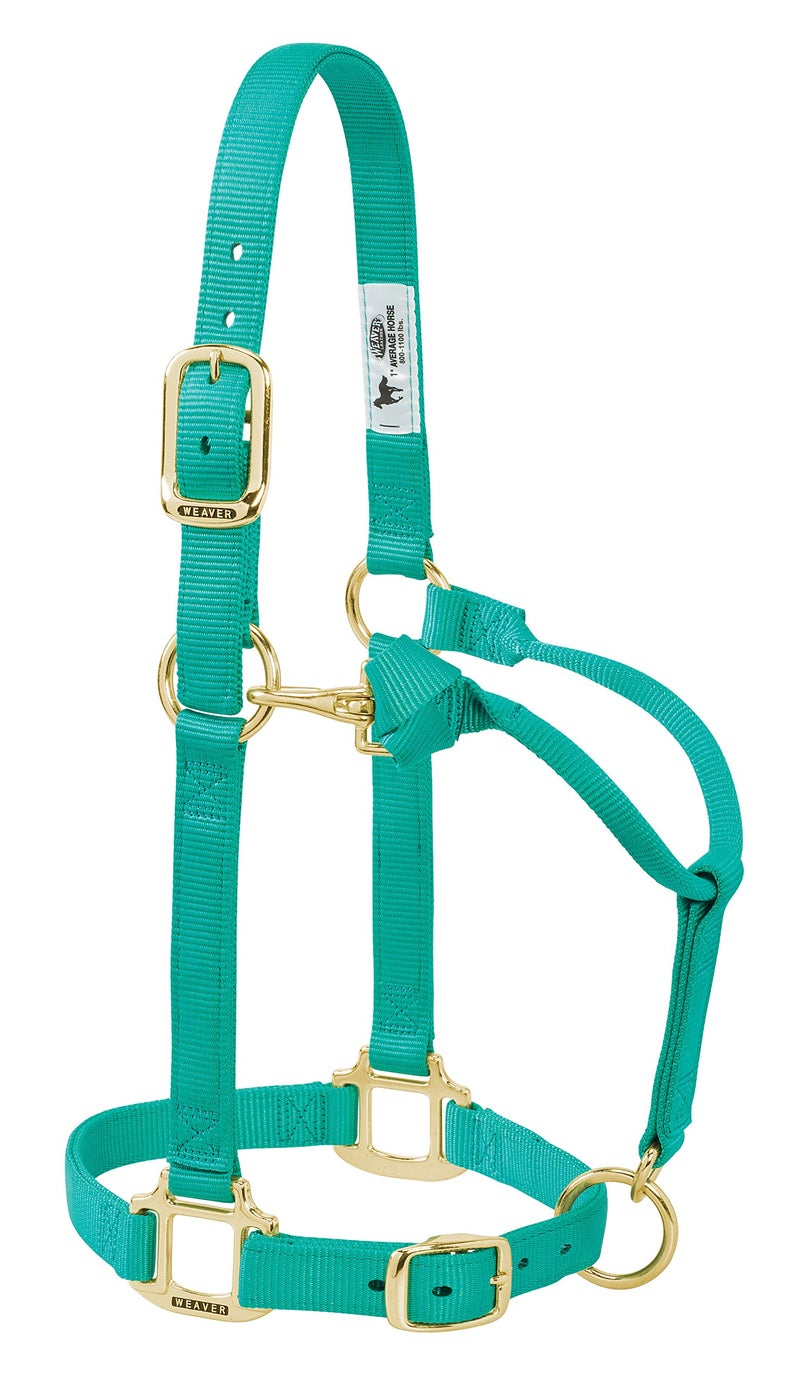 Weaver Leather Original Adjustable Nylon Horse Halter, Large Horse, Emerald Green - Image 4