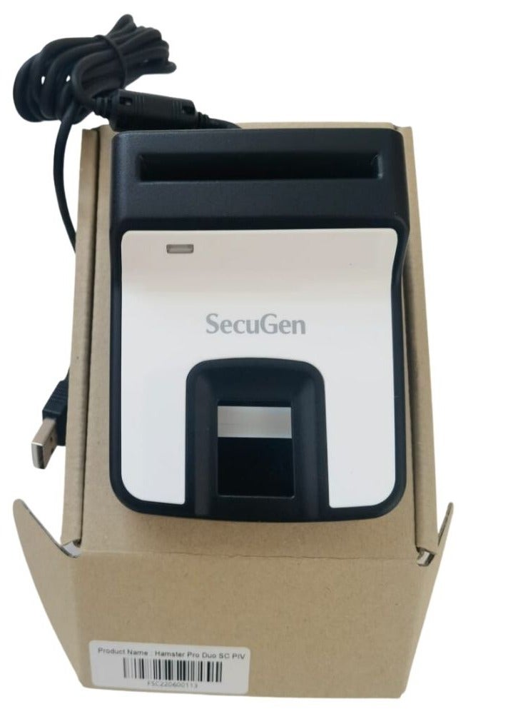 Secugen Hamster Pro Duo SC/PIV USB Fingerprint and Smart Card Reader, Hi-speed USB 2.0 (fingerprint reader) and USB 2.0 Full-speed (card reader) Inferface, Smart Capture Technology, USB - Image 3