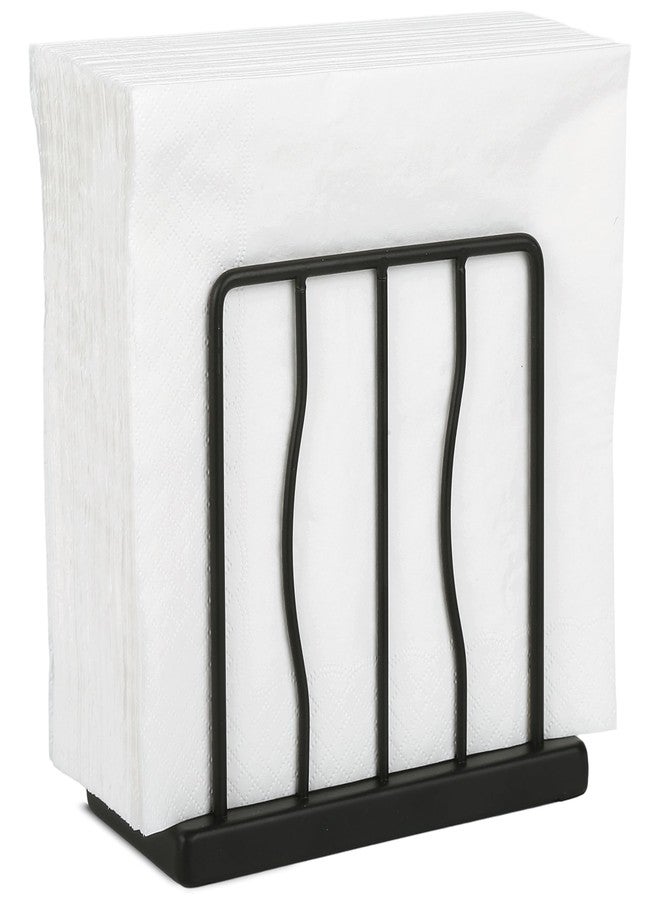 HOMECLASS6 Modern Napkin Holder for Table, Kitchen, Bar, or Restaurant - Matte Black Farmhouse Style Decorative Organizer. - Image 1