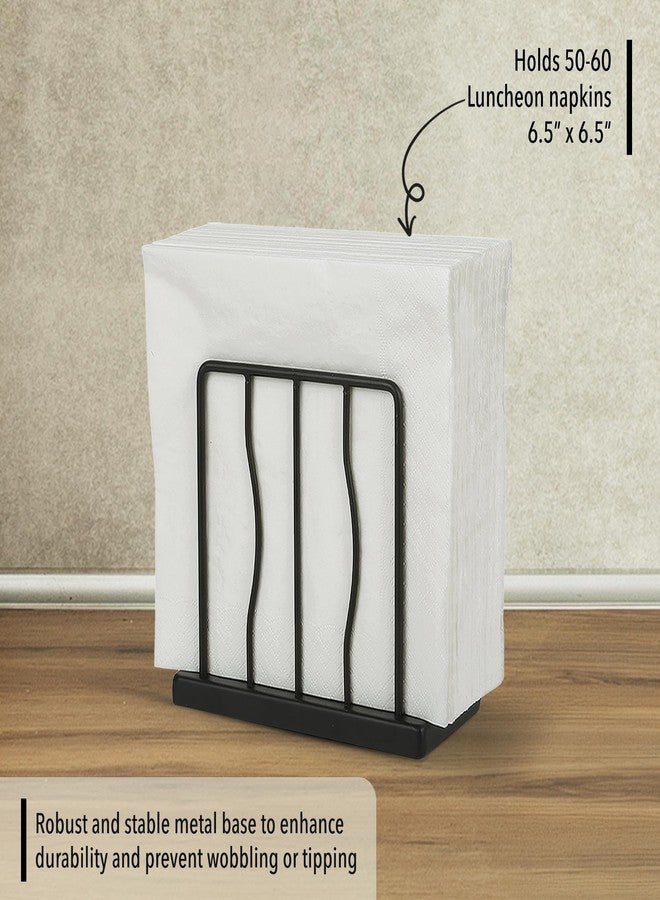 HOMECLASS6 Modern Napkin Holder for Table, Kitchen, Bar, or Restaurant - Matte Black Farmhouse Style Decorative Organizer. - Image 5