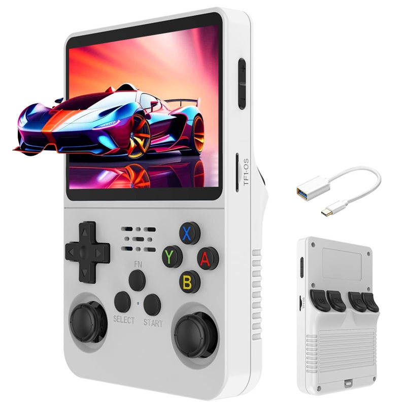 Retro handheld game console R36S handheld console R36s open-source 3.5-inch high-definition gaming portable PSP retro joystick game console BA arcade - Image 1