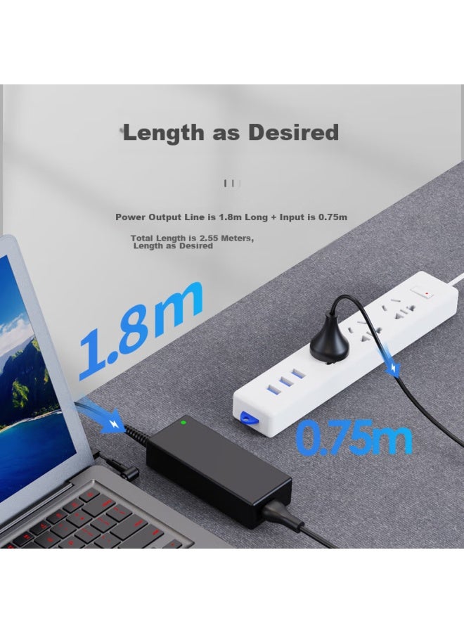Elei Asus Power Adapter A450c V450c W518l W519l W419l Laptop Charger Cable, 19v3.42a 65w, 5.5*2.5mm Connector - Image 4