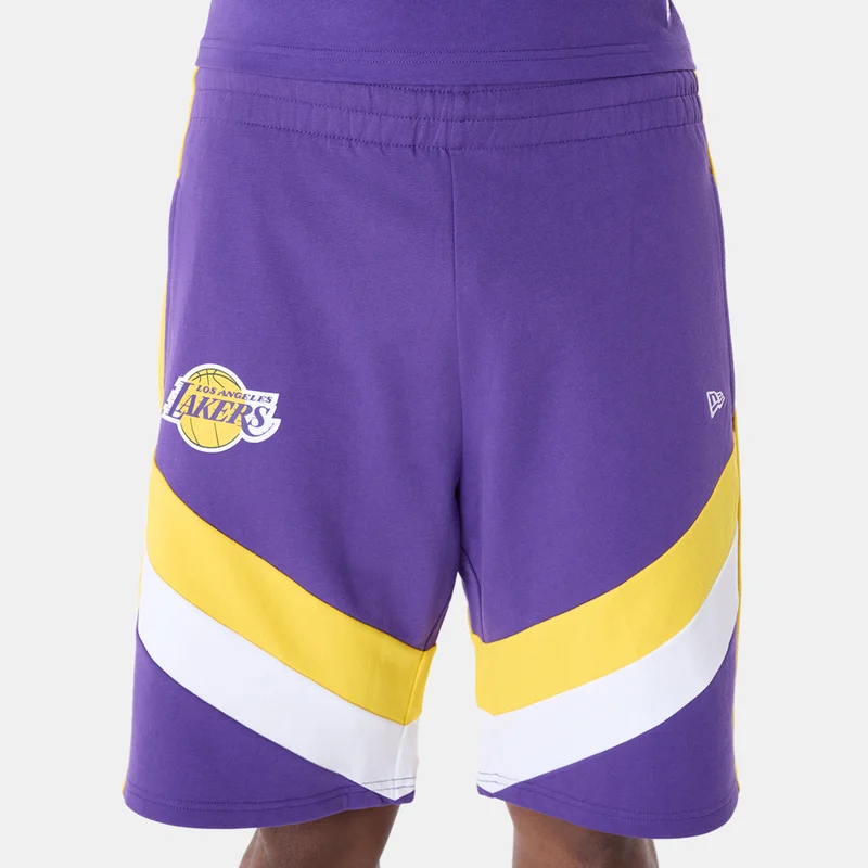 NEW ERA Purple Men's NBA Los Angeles Lakers Panel Shorts for Men | Best Price UAE