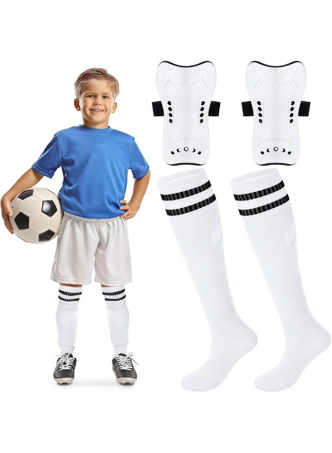 COYO Soccer Shin Guards and Socks for Toddler Kids Youth, Lightweight Soccer Shin Pads Protective Defender Gear for 10-15 Years Old Children Teen Boys Girls Sports Game - Image 1