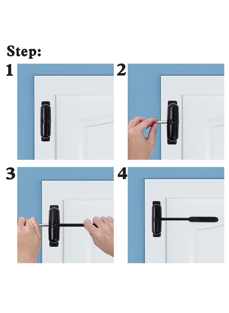 HOMESTAR Door Closer Automatic Safety Spring Anti-Theft Easy to Install Convert Hinged Doors Self Closing - Image 2