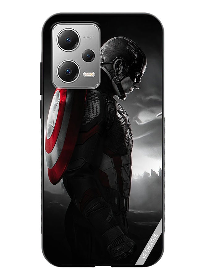 VR CREATIVE Protective Case Cover For Xiaomi Redmi Note 12 Captain America Design Multicolour - Image 1