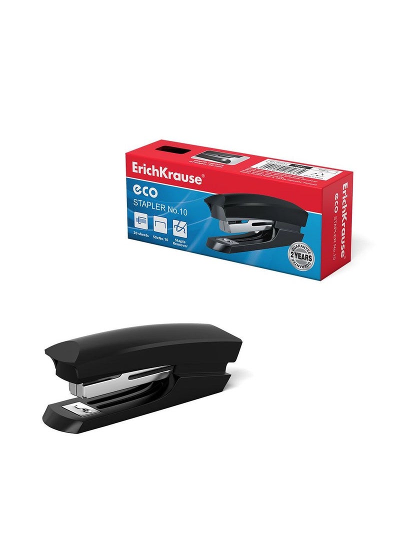 إريك كراوس Stapler №10 Eco Classic, up to 20 sheets, black (box 1 pc)  - Image 1