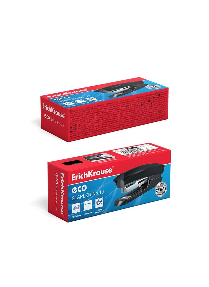 إريك كراوس Stapler №10 Eco Classic, up to 20 sheets, black (box 1 pc)  - Image 3