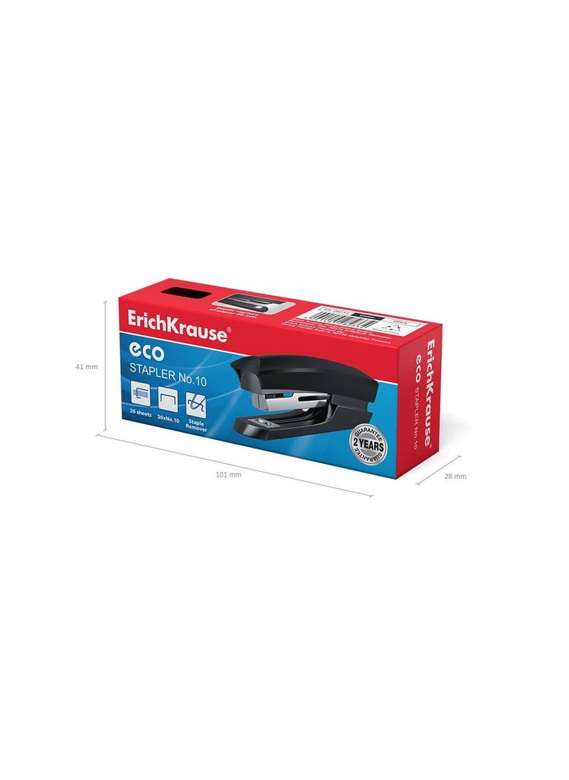 إريك كراوس Stapler №10 Eco Classic, up to 20 sheets, black (box 1 pc)  - Image 5