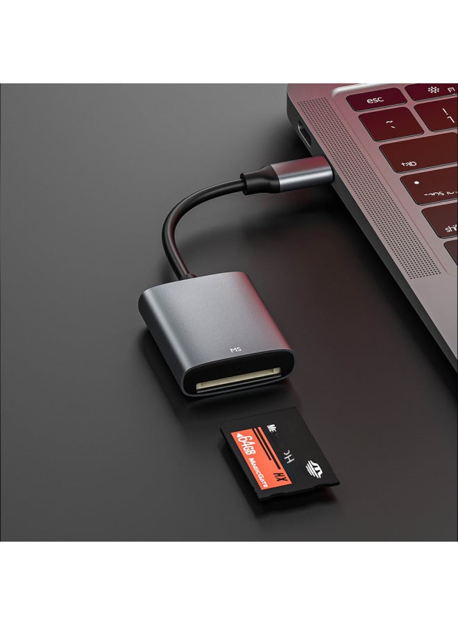 Digital Computer Card Reader Compact Portable High-speed Multi-card Usb 2.0 Memory Card Reader For Sd/mmc/xd/ms/cf Cards-Color:Lightn Interface Reading