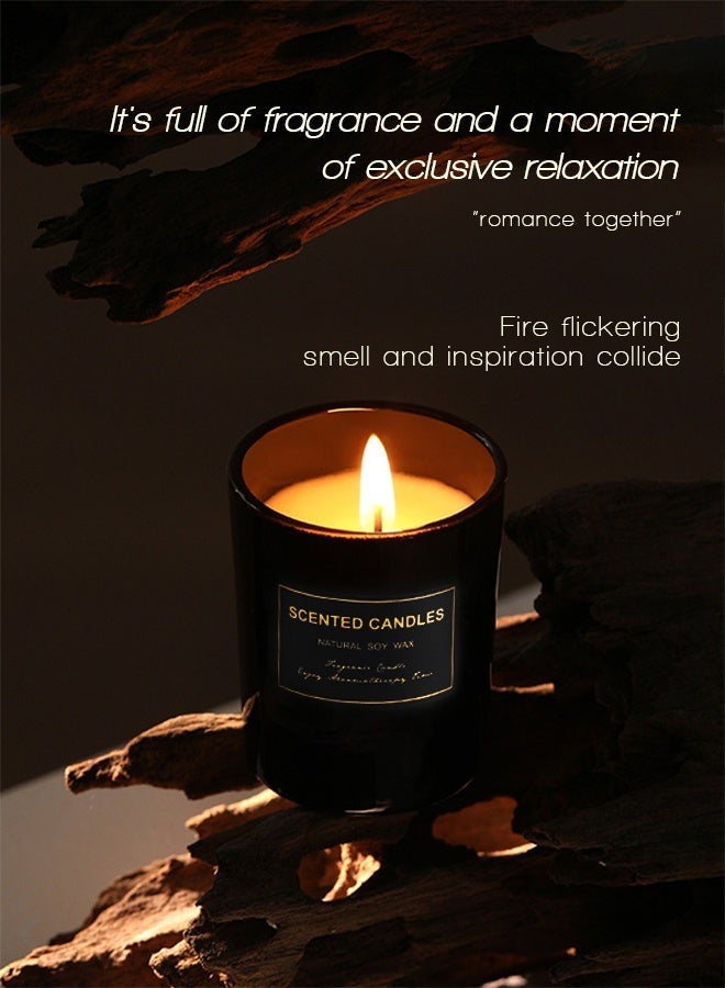 سينتد كاندلز مجموعة من 3 شموع معطرة، ثلاث شموع معطرة مختلفة، شموع برائحة الزهور، رائحة قوية تدوم طويلاً، شموع هدايا - Image 3