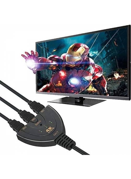 Coofbe - 4K HDMI Multiplexer Image Transfer Cable Multiplexer 3 Port HDMI Multiplexer Full HD HDMI Switch - Image 1