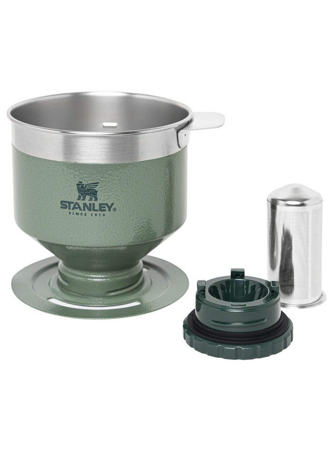 Stanley Perfect Brew Pour Over | Manual Single Cup Coffee Maker | Drip Coffee Maker with Reusable Filter | Easy Clean Stainless Steel | BPA-Free | Hammertone Green - Image 3