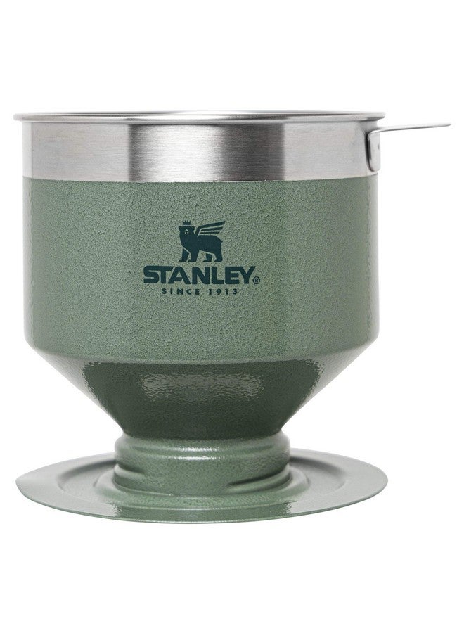 Stanley Perfect Brew Pour Over | Manual Single Cup Coffee Maker | Drip Coffee Maker with Reusable Filter | Easy Clean Stainless Steel | BPA-Free | Hammertone Green - Image 1