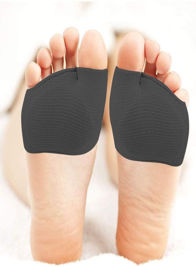 Hibaby HiiBaby Ball of Foot Cushions - Metatarsal Sleeve Pads, Fabric Forefoot Compression Socks,Half Bunion Sleeves Great for Mortons Neuroma, Metatarsal and Forefoot Pain Relief for Men and Women (Black) - Image 2
