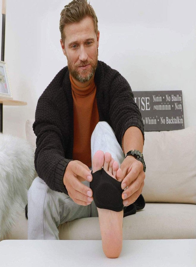 Hibaby HiiBaby Ball of Foot Cushions - Metatarsal Sleeve Pads, Fabric Forefoot Compression Socks,Half Bunion Sleeves Great for Mortons Neuroma, Metatarsal and Forefoot Pain Relief for Men and Women (Black) - Image 4