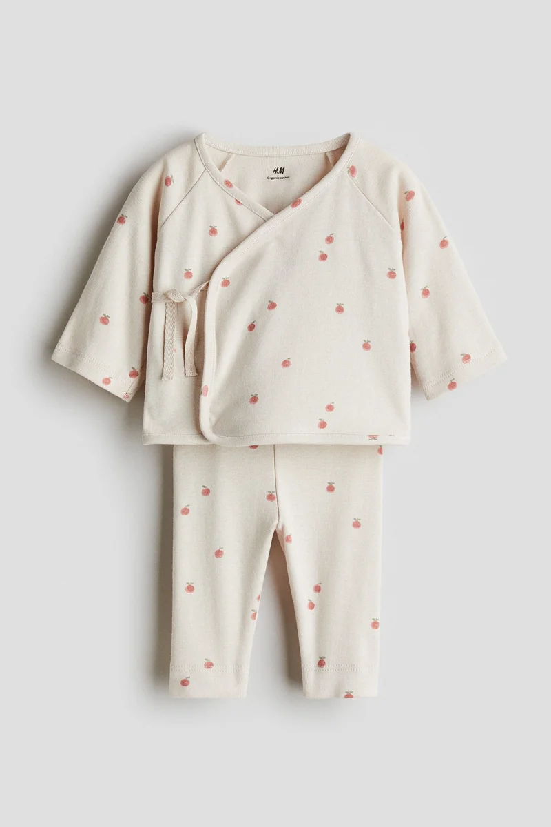 H&M 2-piece wrapover top and leggings set