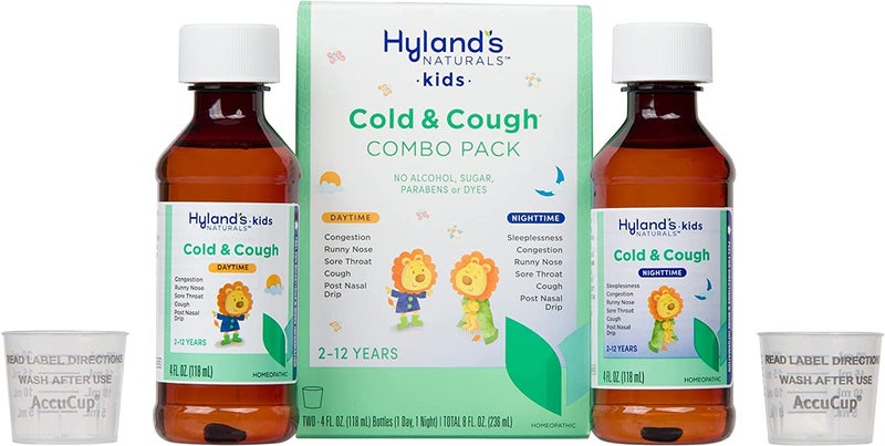 Hyland's Hylands Naturals Kids Organic Elderberry Plus Gummies  4Kids Cold  Cough Daytime 4 fl oz  Nighttime 4 fl oz Value Pack Cough Syrup  48 Vegan Kids Gummies  8oz Cold  Cough Syrup - Image 5
