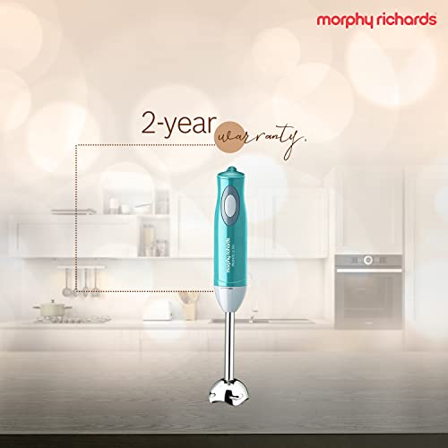 Morphy Richards Pronto Ultra Hand Blender 300W | DC Motor | Silent Operation | Detachable SS Shaft | One Speed Control | Multipurpose Blending, Easy Grip | Ergonomic Design | 2-Yr Warranty【Blue】 - Image 2