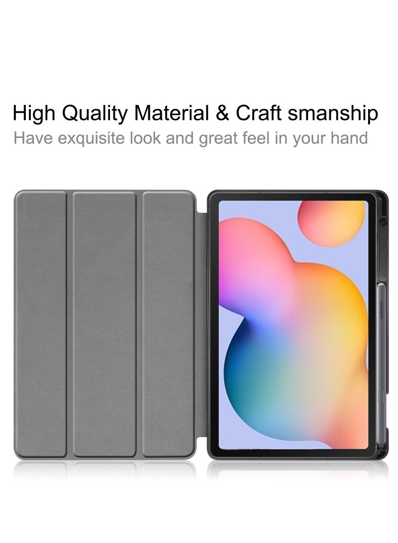 Samsung Galaxy Tab S6 Lite 10.4 inch-2024 protective shell, shockproof and impact resistant with pen slot, TPU material with magnetic absorption function, automatic wake-up, lightweight and yellowing resistant, Samsung Galaxy Tab S6 Lite 10.4 inch-2024 protective shell (rose gold) - Image 5