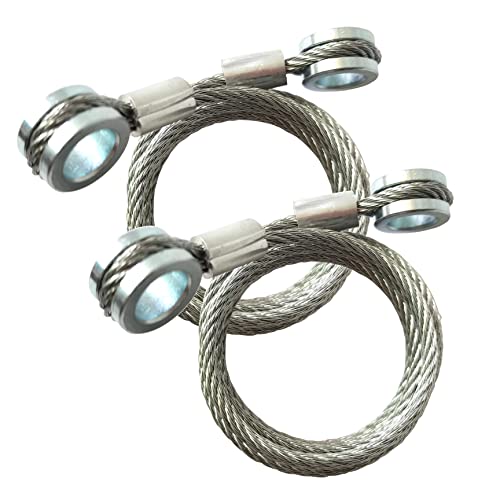 GaeaAuto 1 pair Long Type Hood Control Restraint Cable fit for 20032007 Peterbilt 379HLK2046 - Image 1